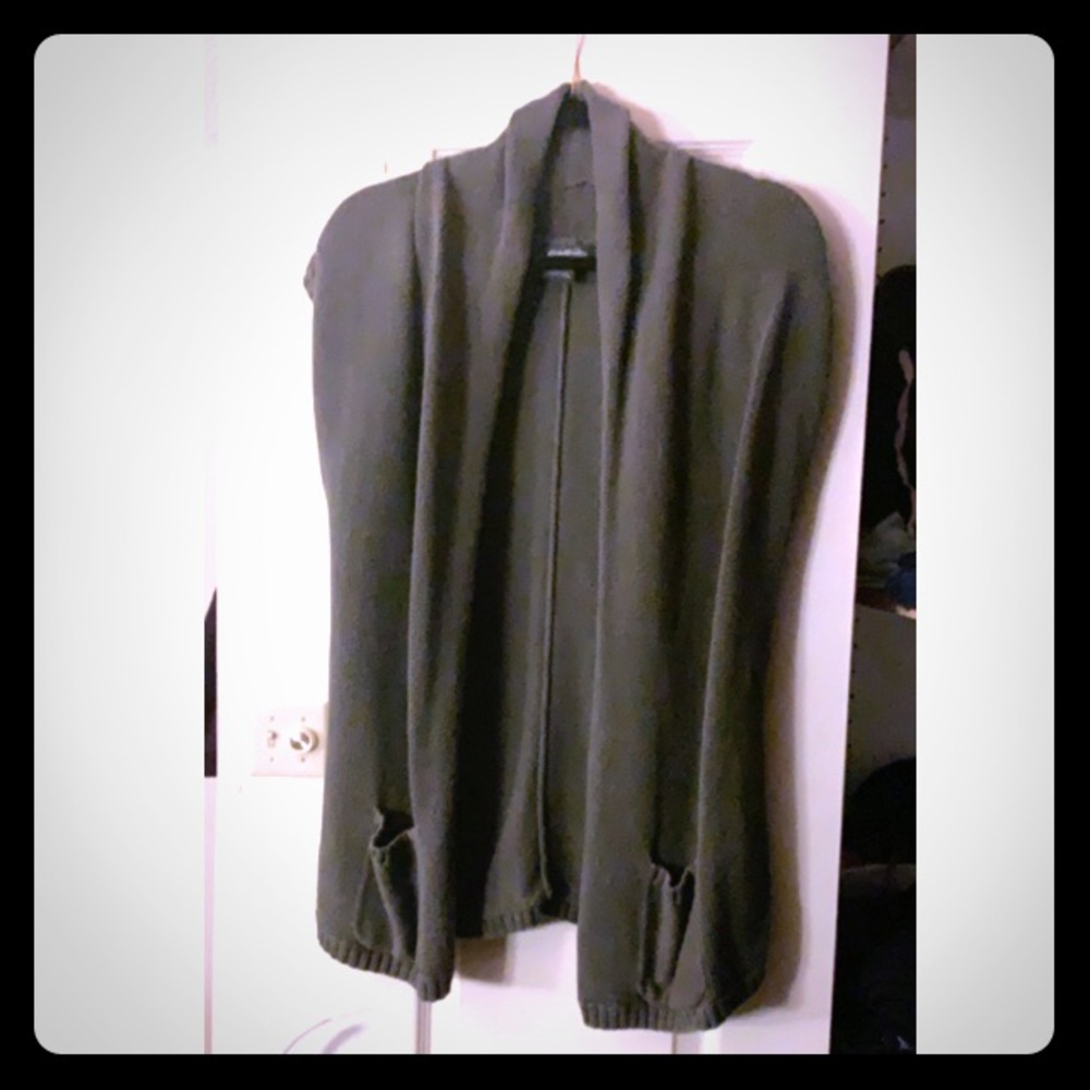 Olive Green Knit Vest
